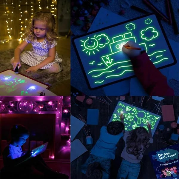 🌟Magic LED Light Drawing Pad - Release the Creativity of Children!☀